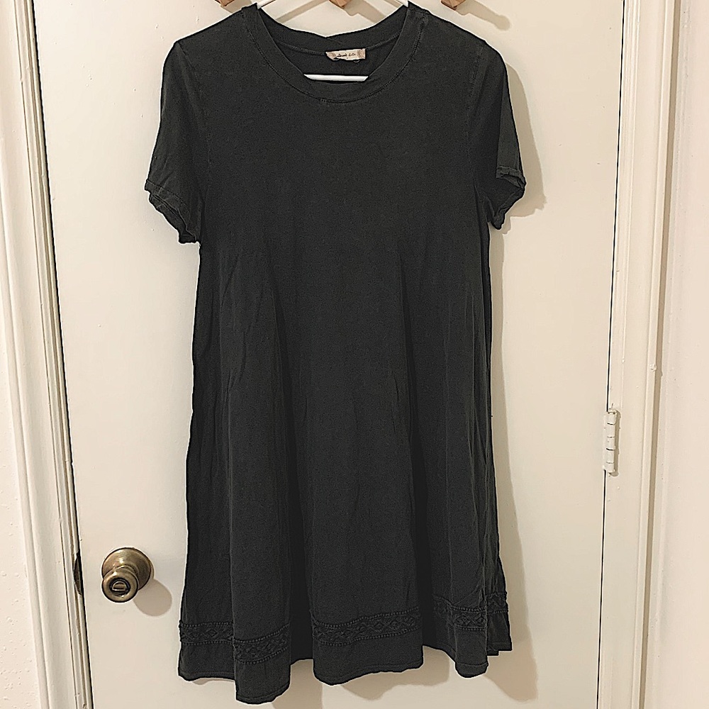 Altar’d State Dark Gray T-Shirt Dress